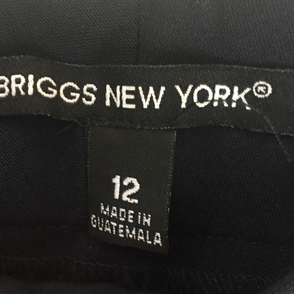 Briggs New York Curvy Fit Navy Slacks Size 12 - Picture 6 of 6